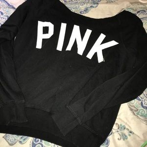 Medium Pink Off the shoulder sweater